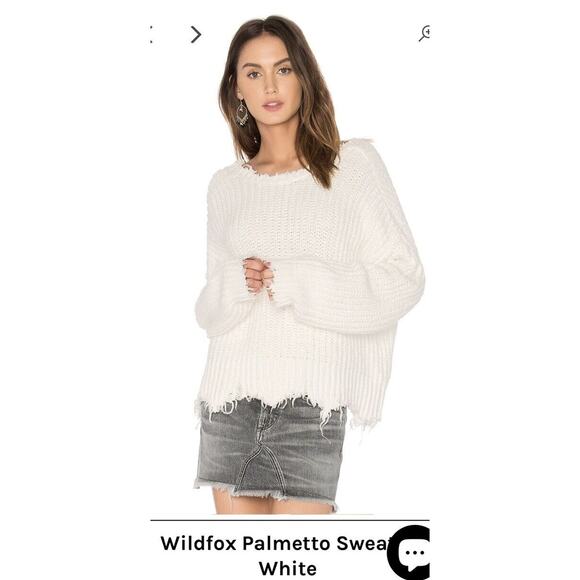 Revolve Wildfox Palmetto Reversible Knit Sweater Womens Size Small reversible - Picture 7 of 14